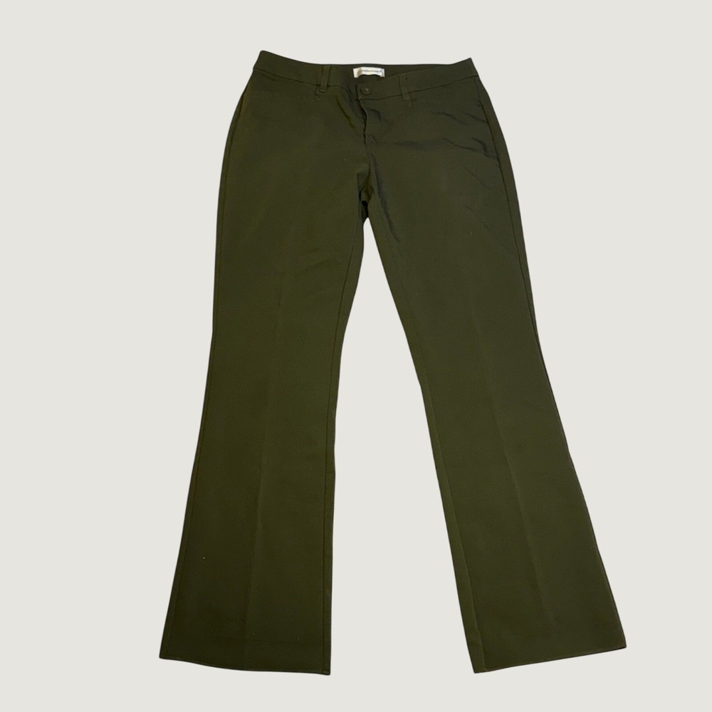 Christopher Banks Olive‎ Green Bootcut Dress Pants WMNS Size 6 Office Tailored